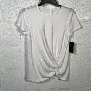 ID Ideology Women's Side-Knot T-Shirt,  white XS